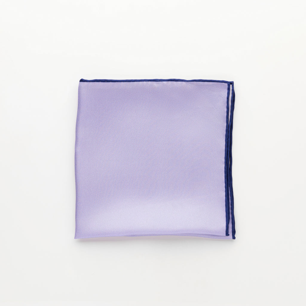 Pocket Square - Printed Silk Lilac