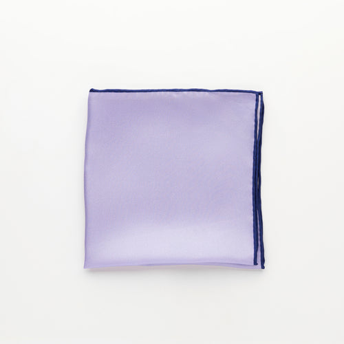 Pocket Square - Printed Silk Lilac