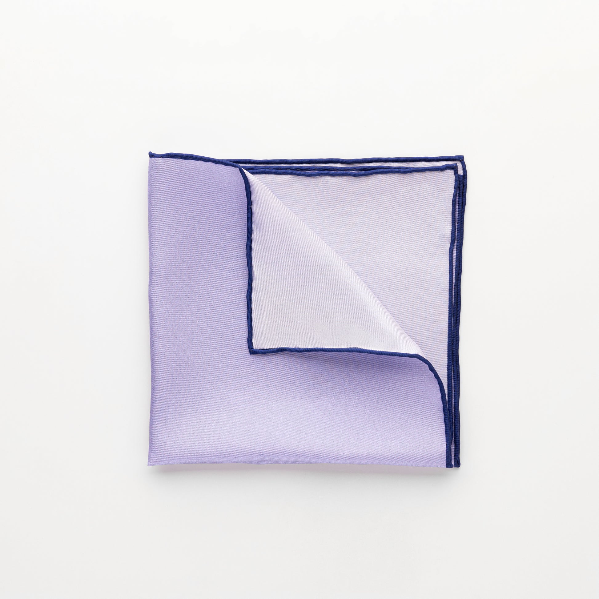Pocket Square - Printed Silk Lilac