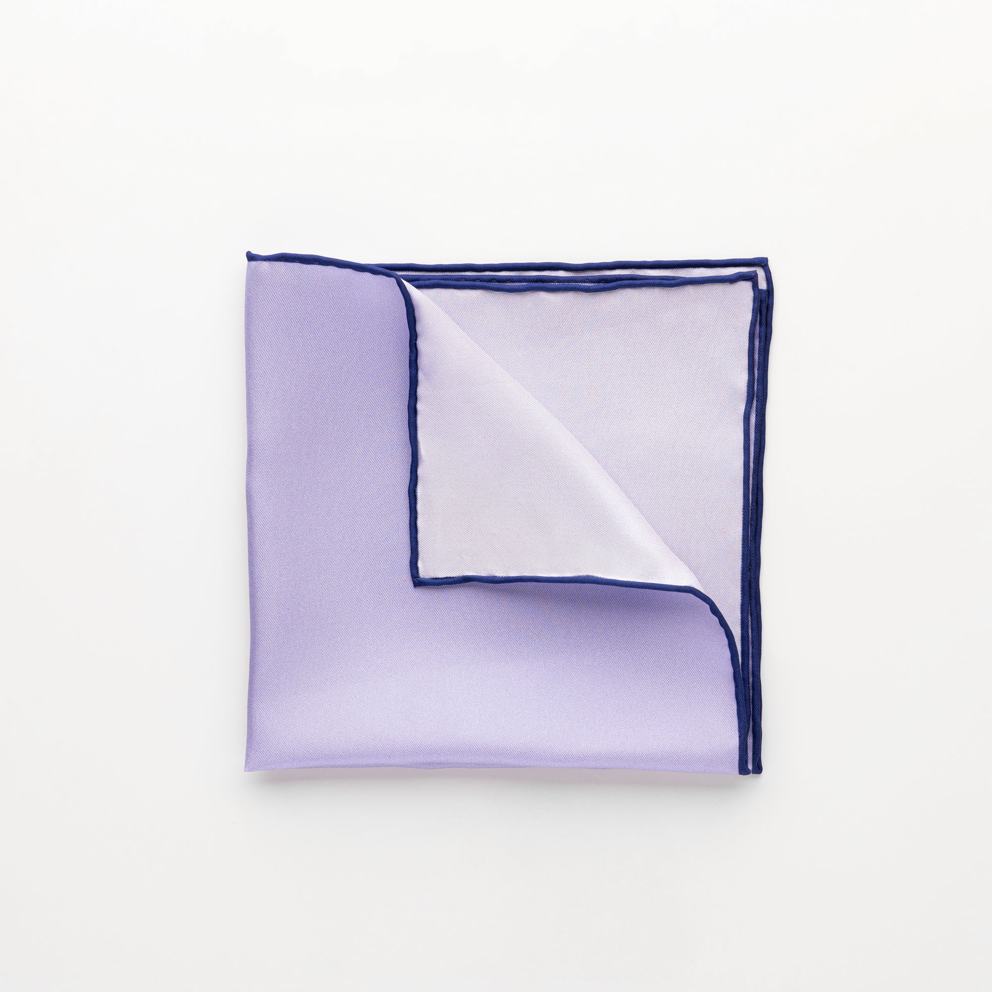 Pocket Square - Printed Silk Lilac