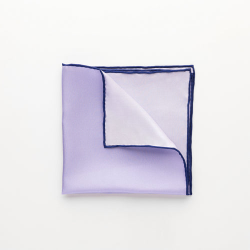 Pocket Square - Printed Silk Lilac