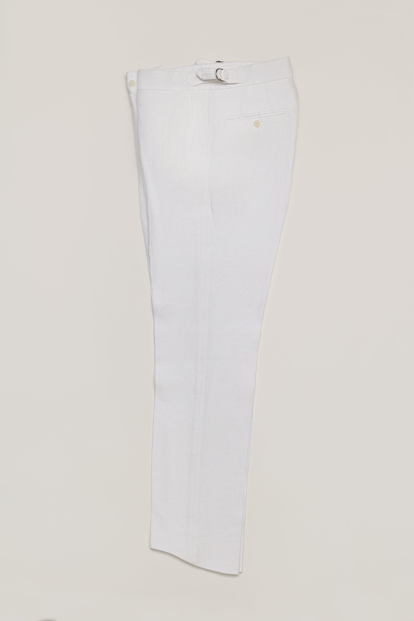 The Suave - White Linen Pants