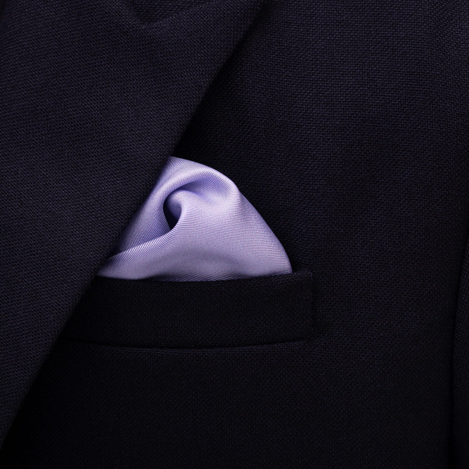Pocket Square - Printed Silk Lilac