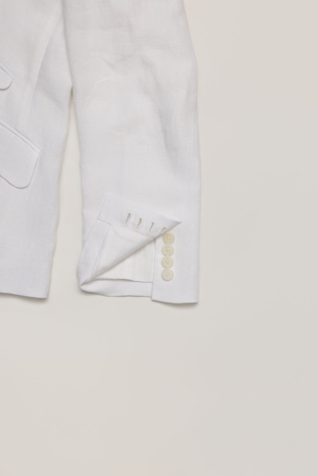 The Suave - White Linen Blazer