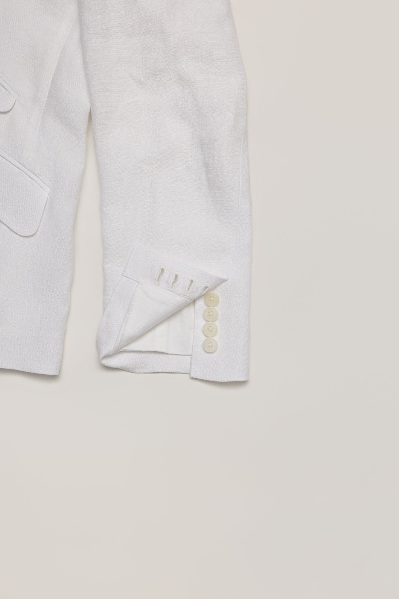 The Suave - White Linen Blazer
