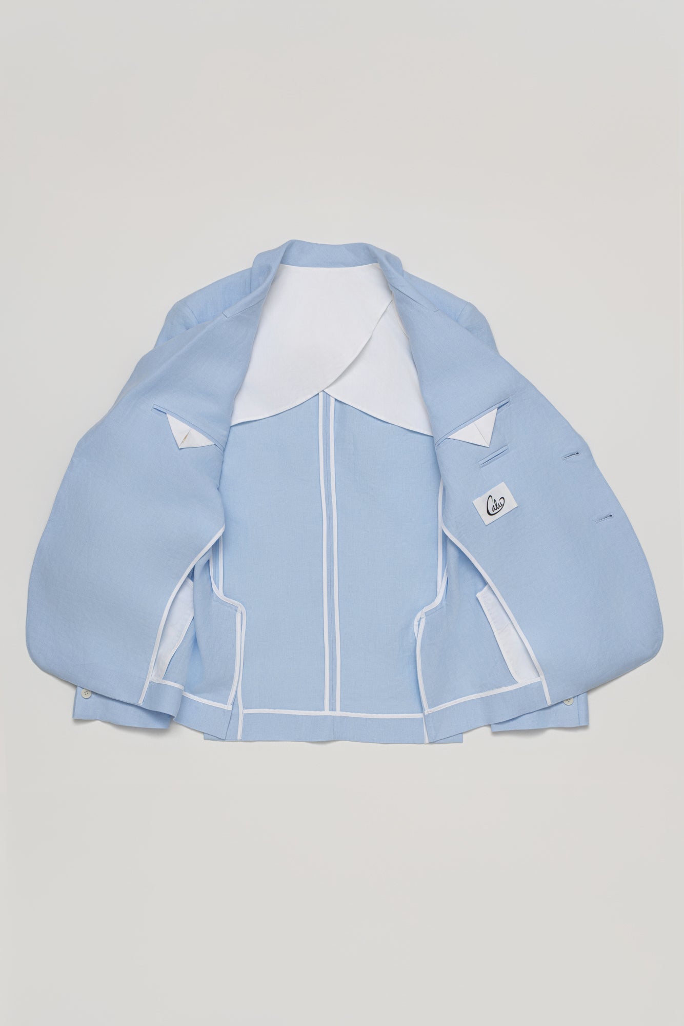 The Suave - Light Blue Linen Blazer