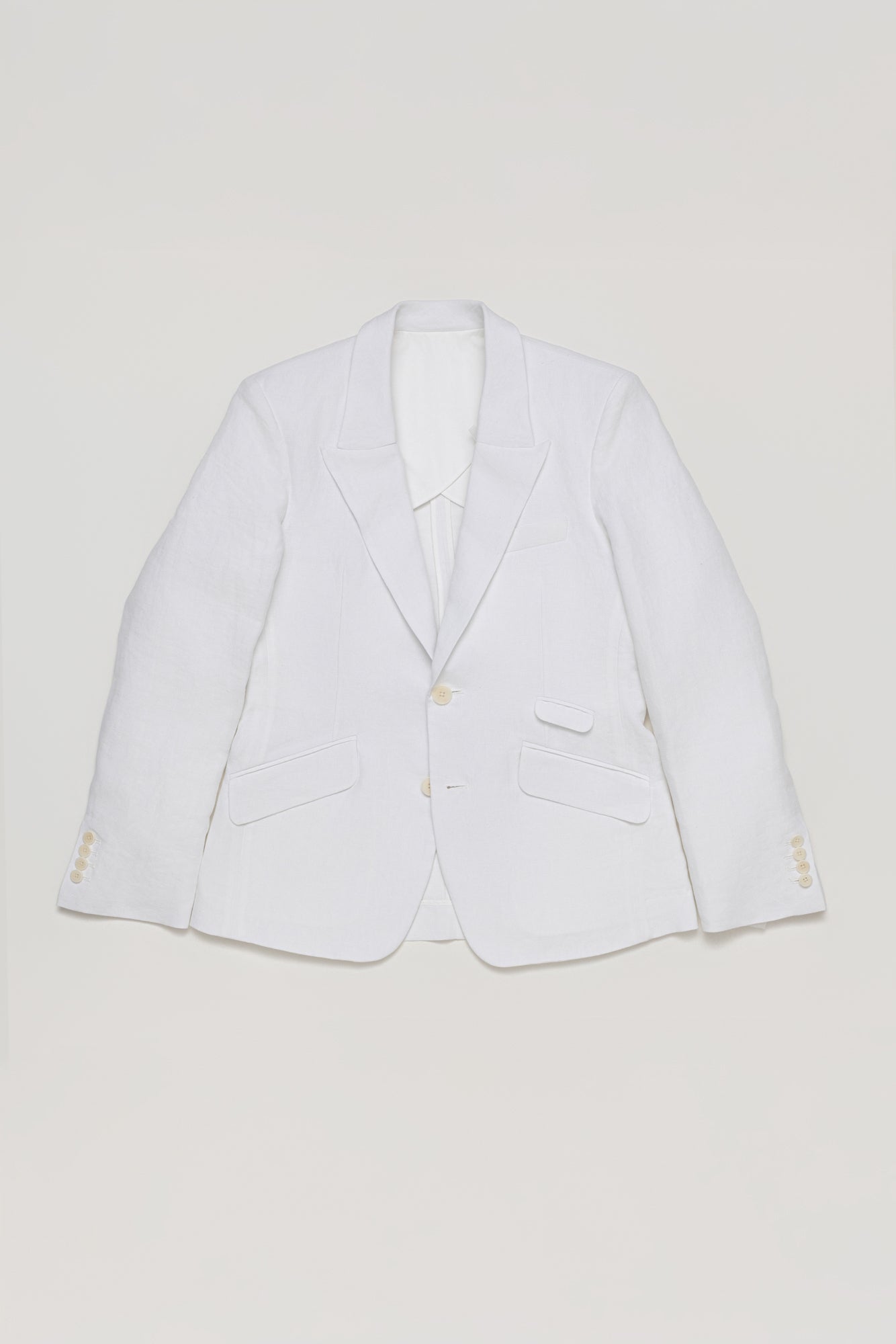 The Suave - White Linen Blazer
