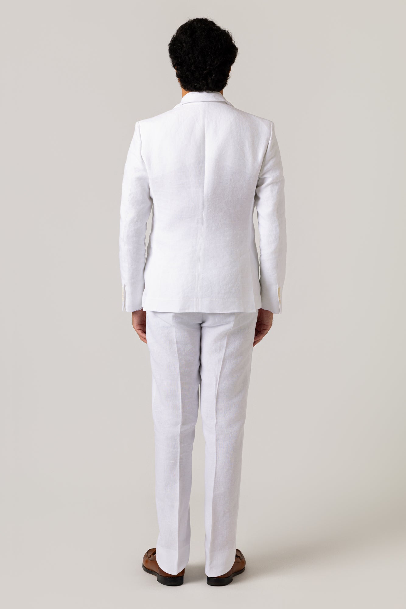 The Suave - White Linen Blazer